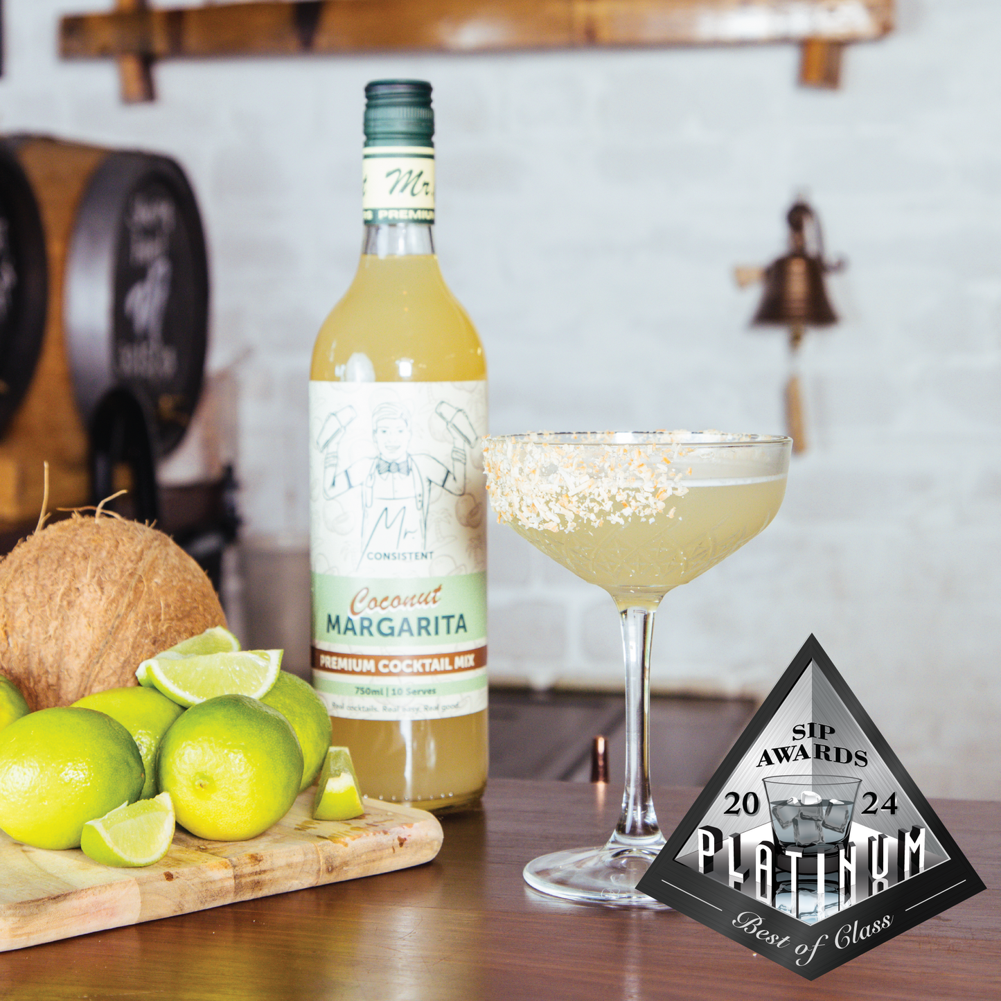 Coconut Margarita Mixer - Premium Non-Alcoholic Mixer - 750ml