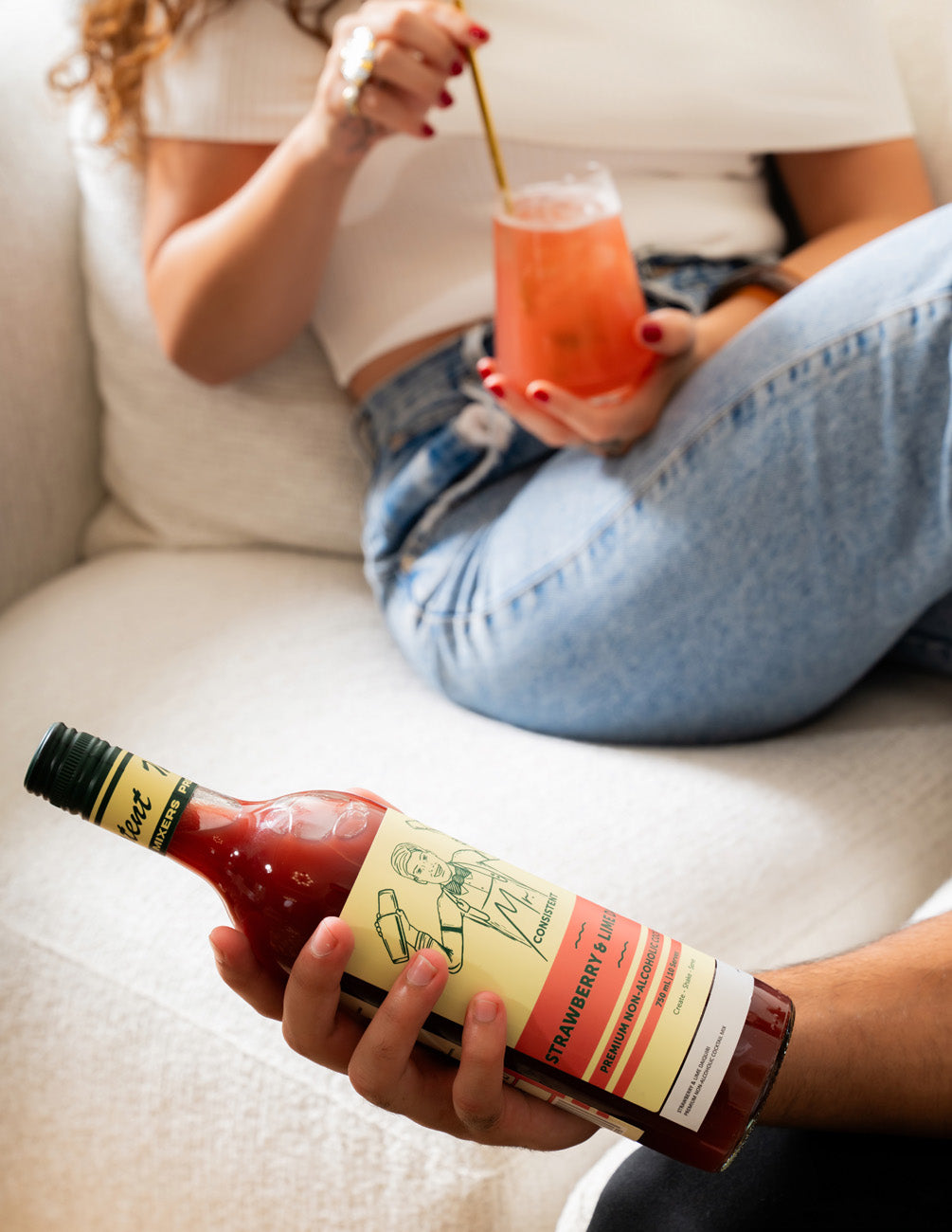 Strawberry & Lime Mixer - Premium Non-Alcoholic Mixer - 750ml