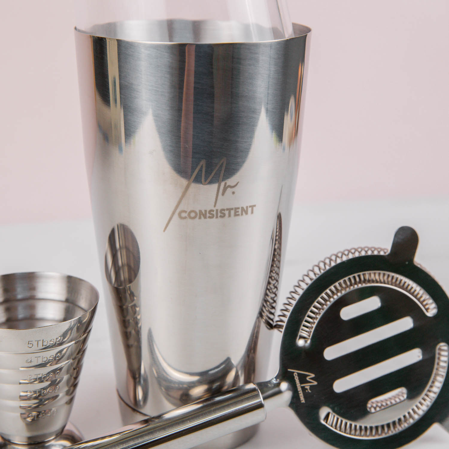 Essential Cocktail Shaker Kit - Stainless Steel