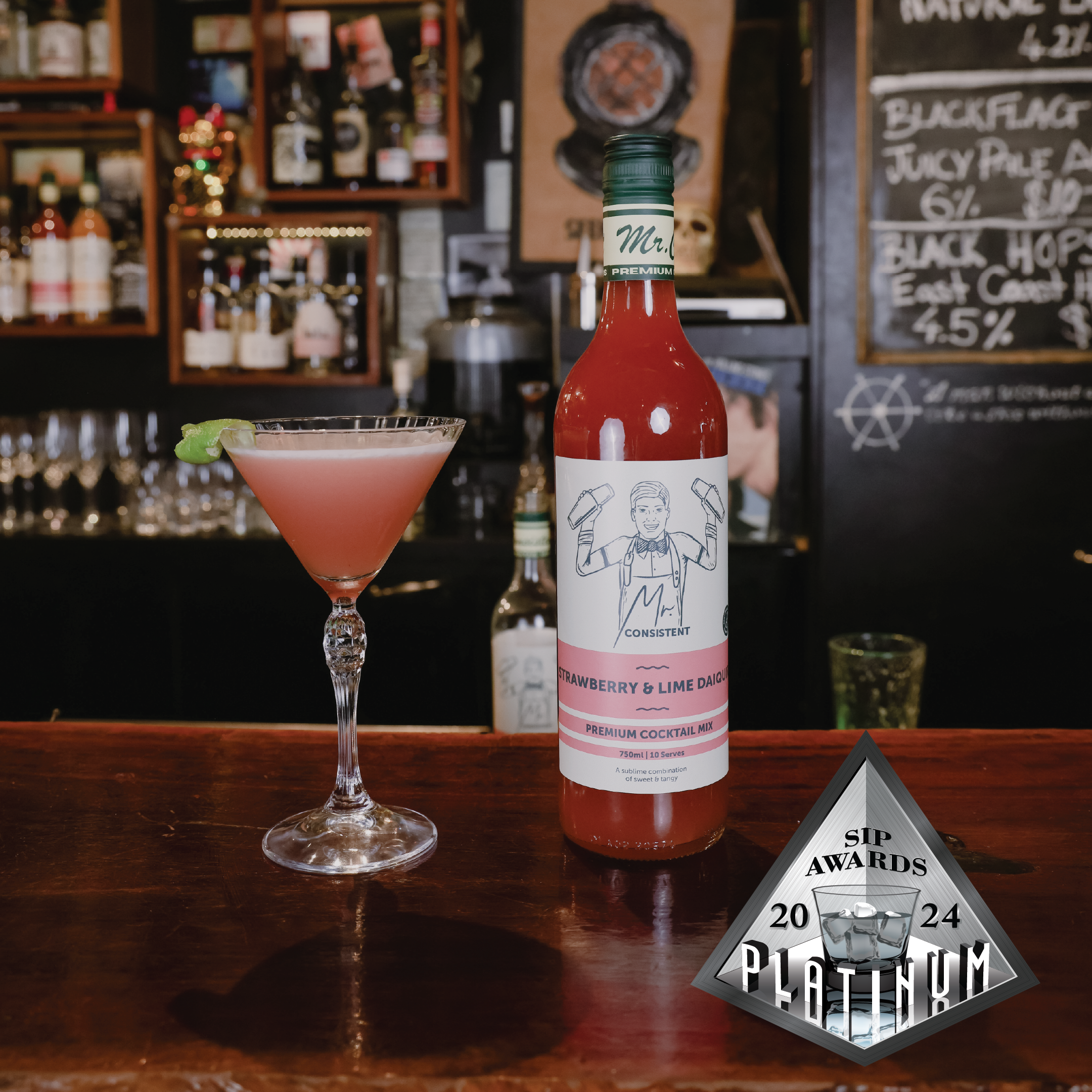 Strawberry & Lime Mixer - Premium Non-Alcoholic Mixer - 750ml